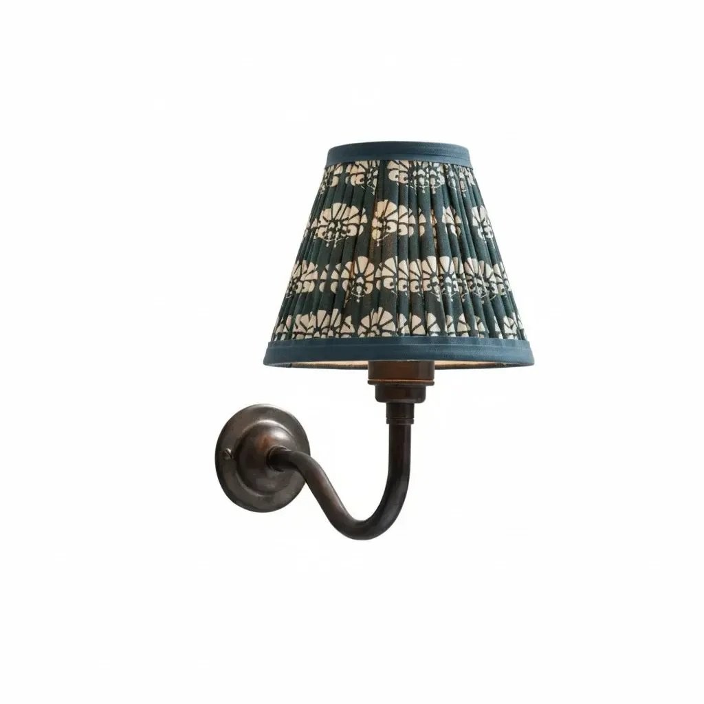Nyxel Vintage Fabric Small Wall Sconce