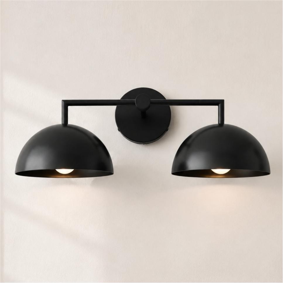 Burton Modern Nordic Morandi 2-Light Metal Wall Light