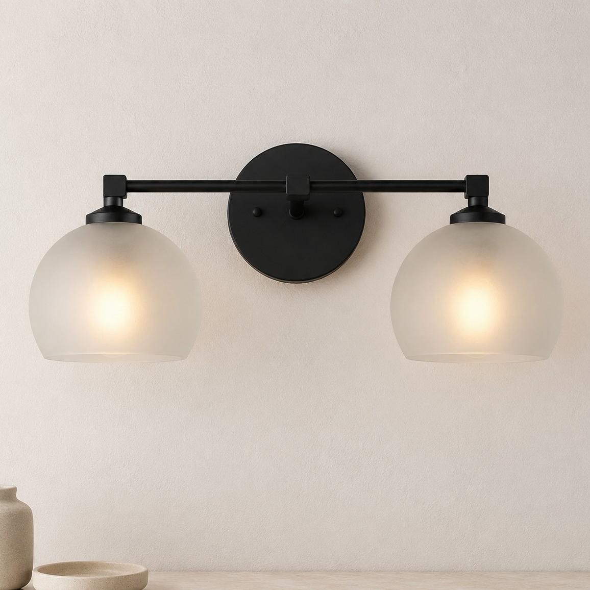 Conrad Vintage 3 Light Bellflower Glass Wall Sconce