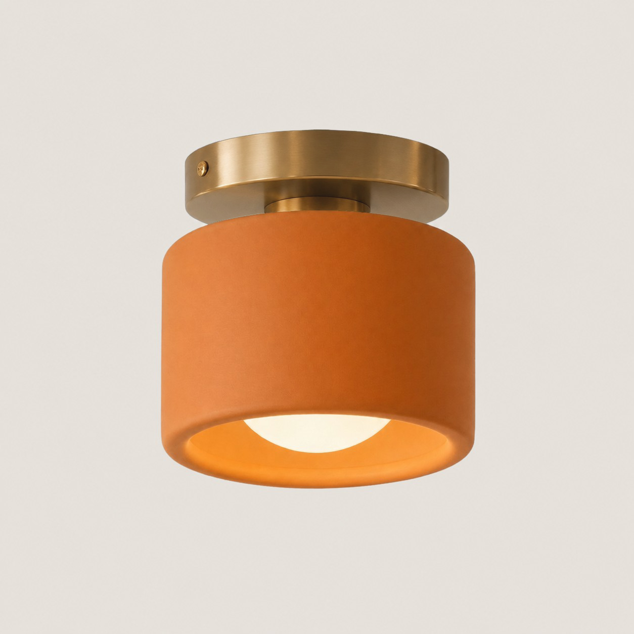 Aura Modern Porcelain Flush Mount Ceiling Light