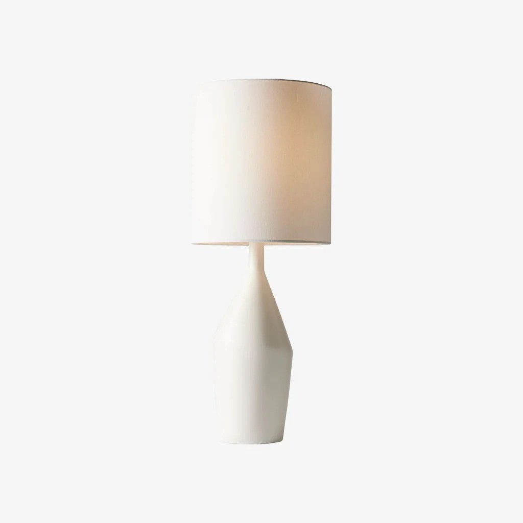 Daphne Vintage Ceramic Linen Shade Table Lamp