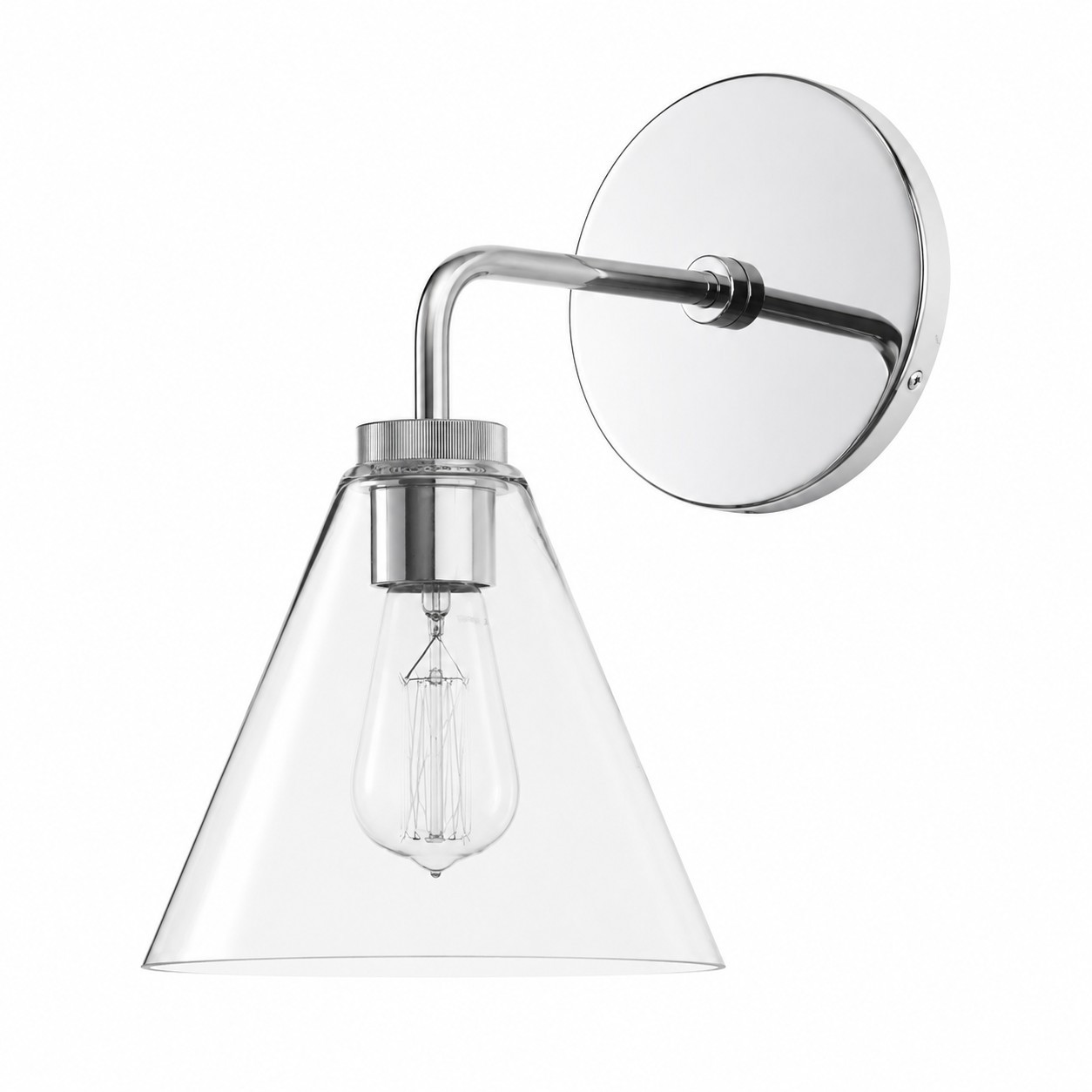 Kaelen Retro Cooper Cone Sconce Light