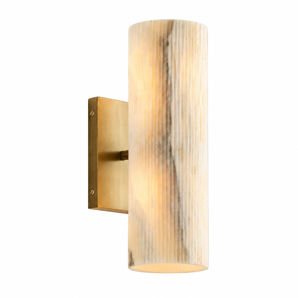 Yorix Modern Vertical Cylinder Tube Metal Finish Wall Light