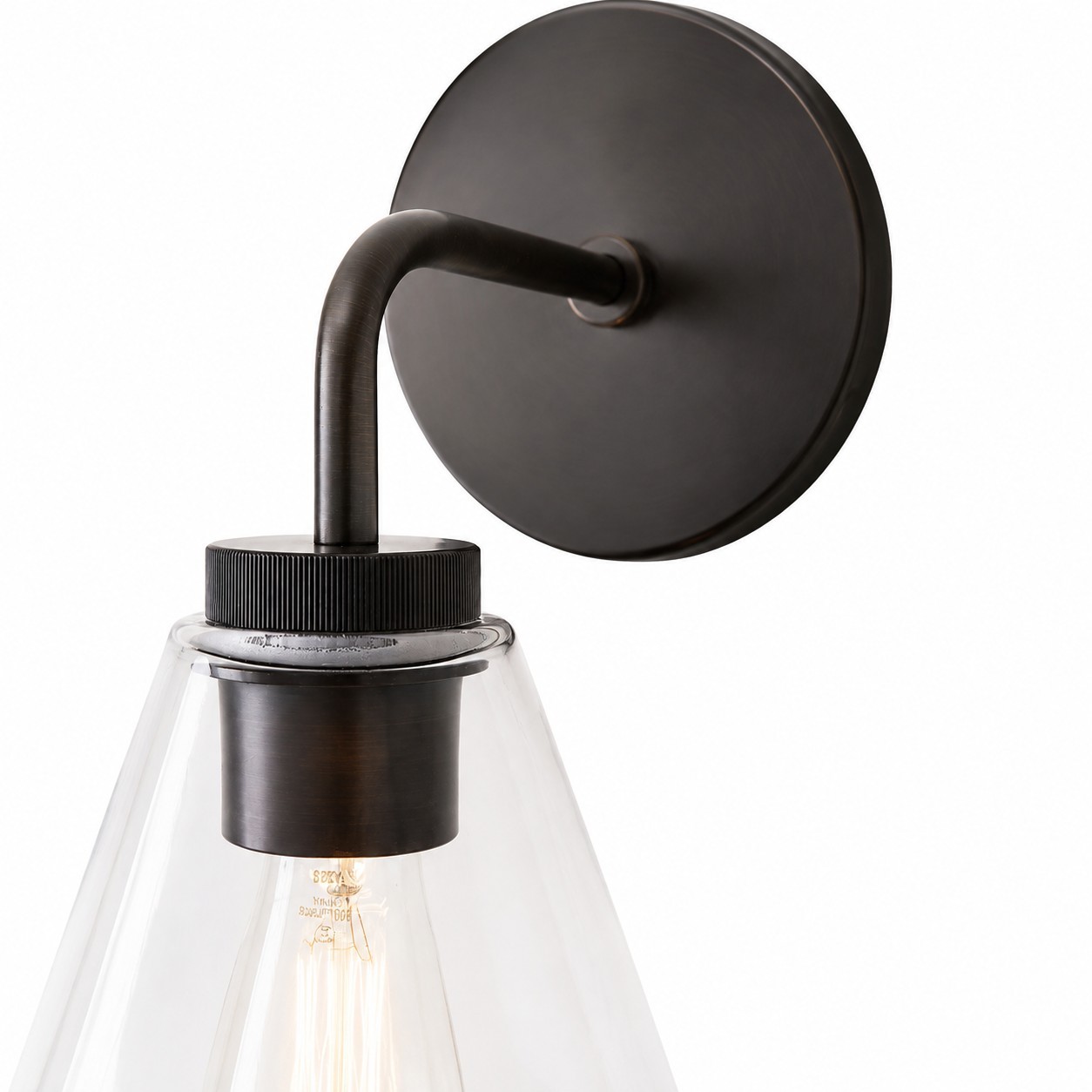 Kaelen Retro Cooper Cone Sconce Light