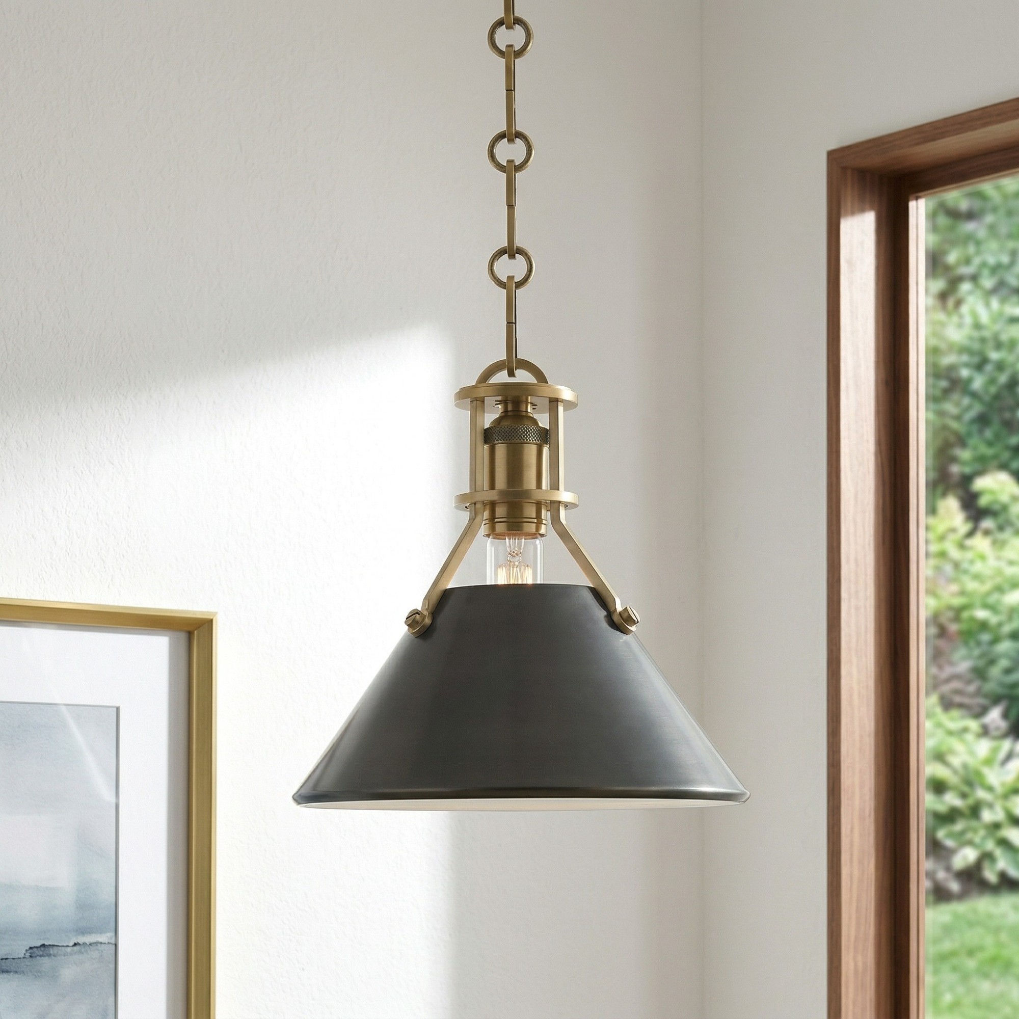 Retro Metal Cone Pendant Light