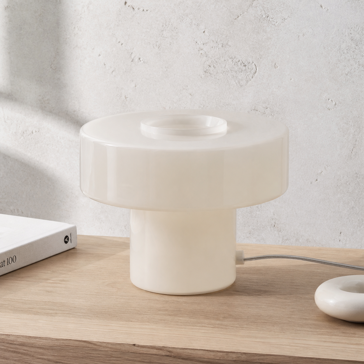 Aetheris Modern Colorful Glass Mushroom Table Lamp