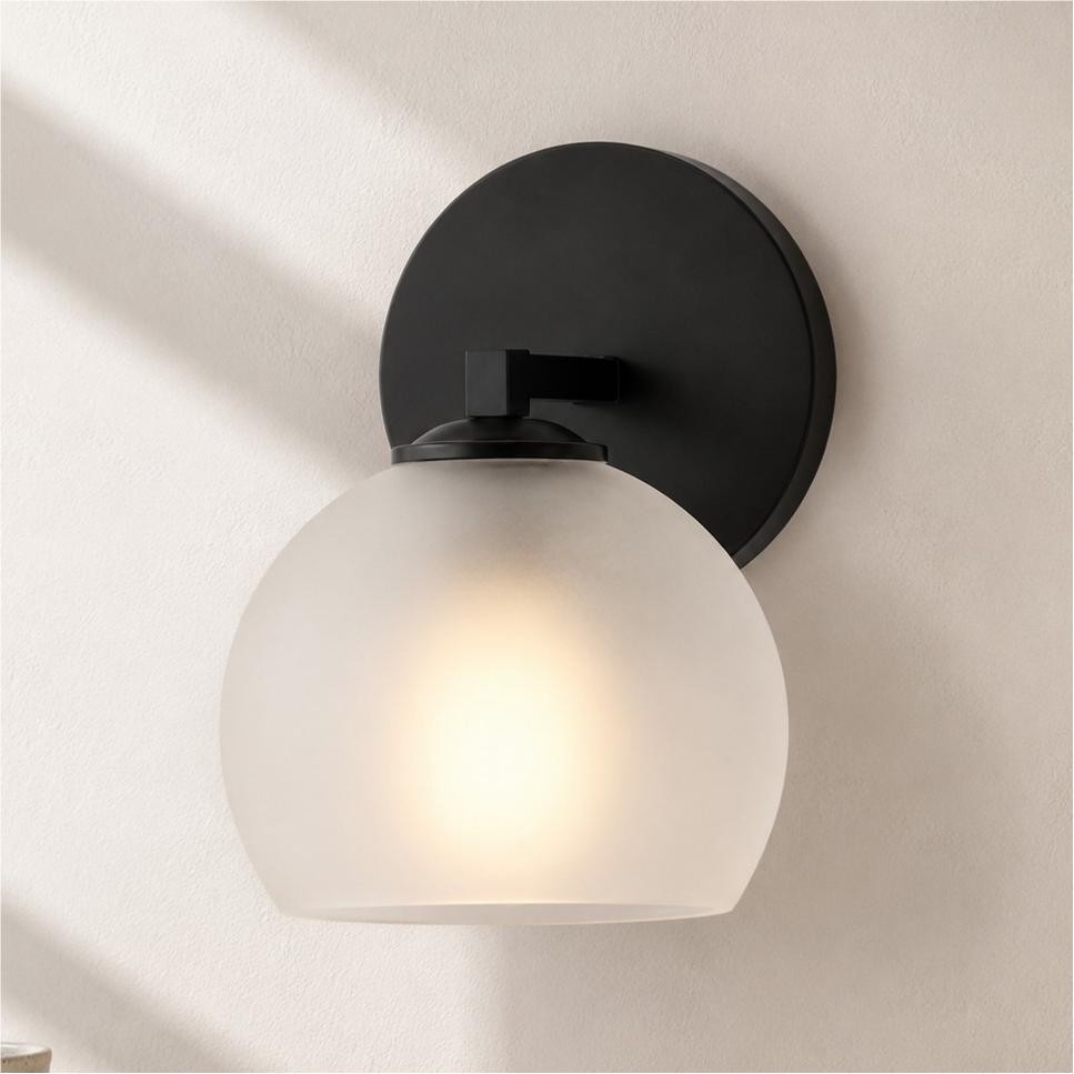 Conrad Vintage 3 Light Bellflower Glass Wall Sconce