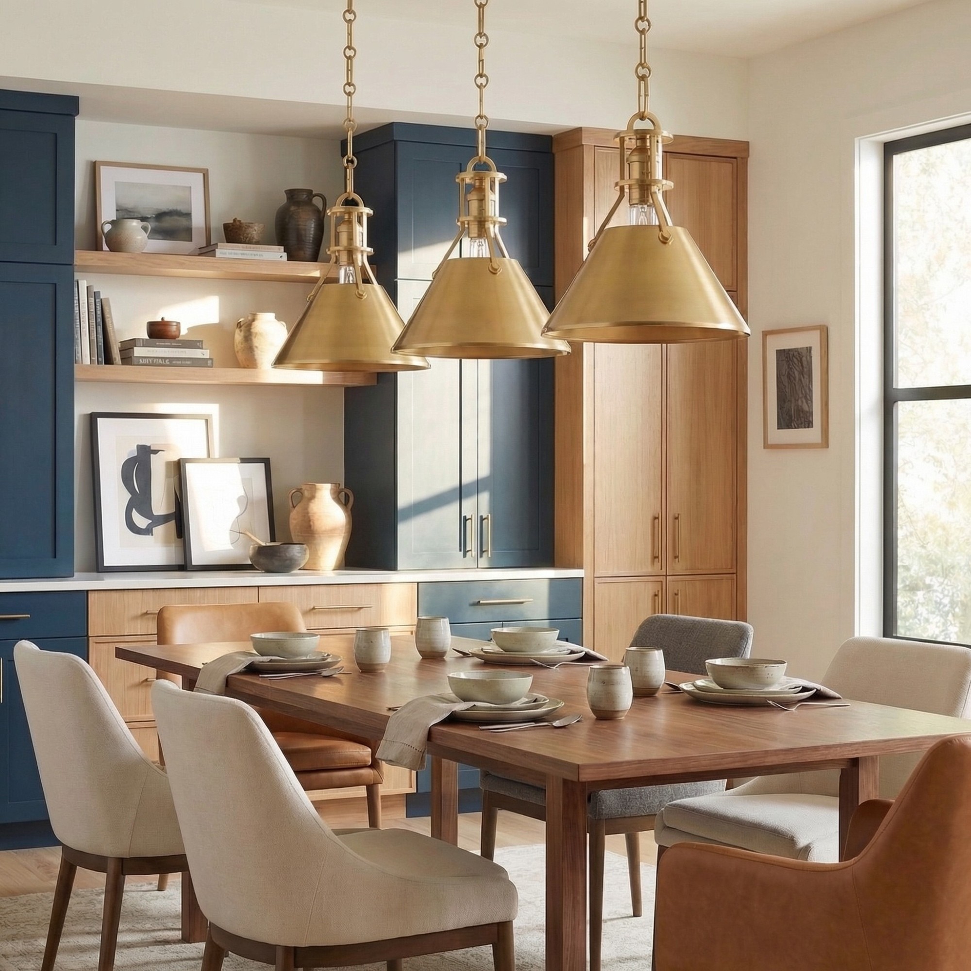 Retro Metal Cone Pendant Light