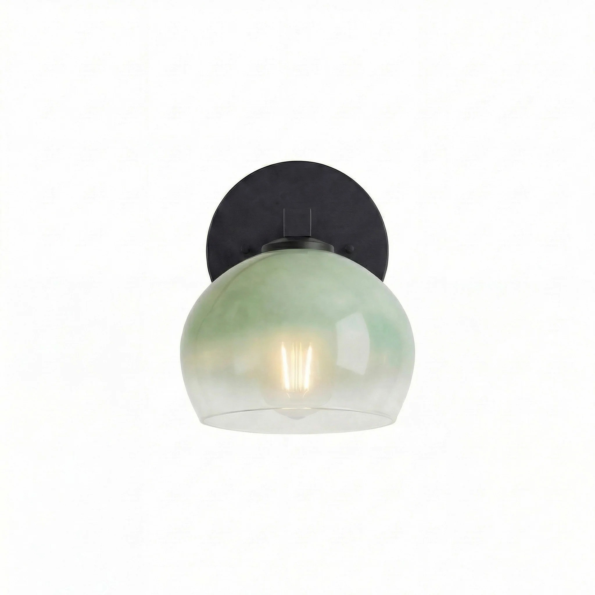 Conrad Vintage 3 Light Bellflower Glass Wall Sconce