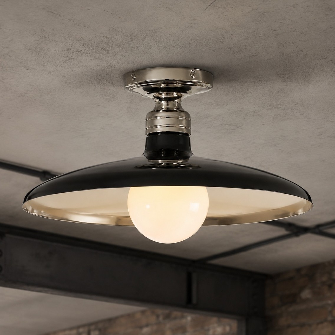 Dulcinea Farmhouse Metal Flush Mount Ceiling Light