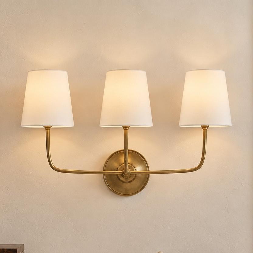 Wrynn 1/2/3 Light Fabric Shade Wall Sconce