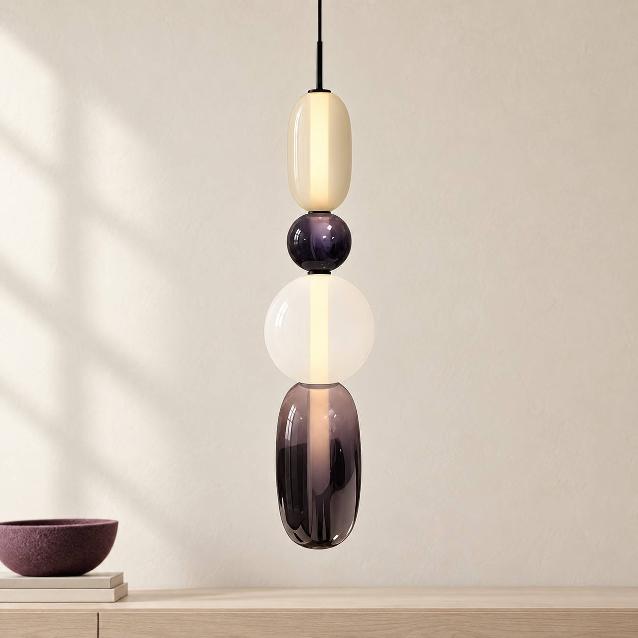 Caterina Modern Colorful Candied Glass Pendant Light