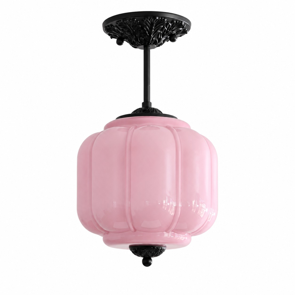 Conran Vintage Milk Glass Lantern Eloise Ceiling Light