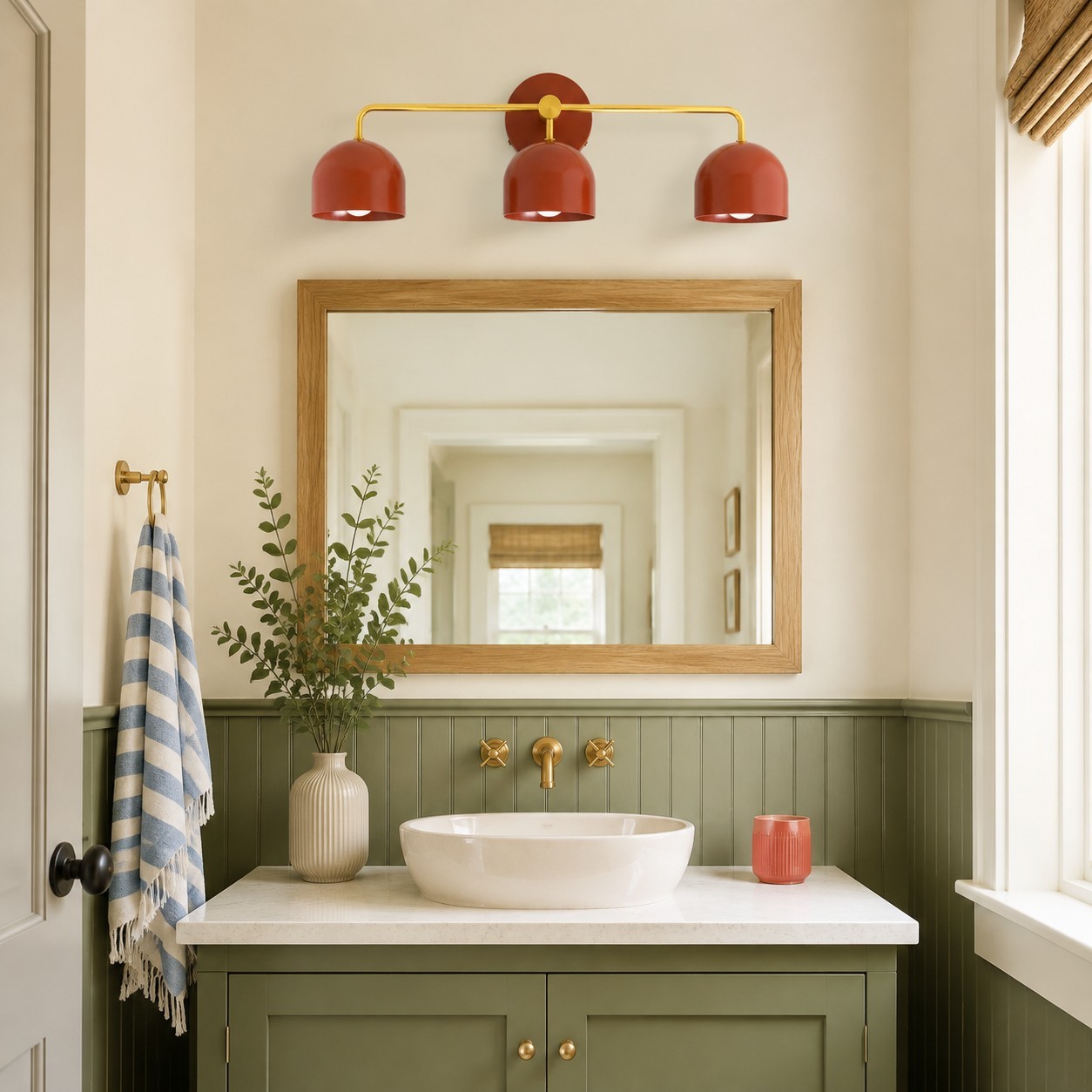 Astair Nordic Metal Multicolored Vanity Sconce