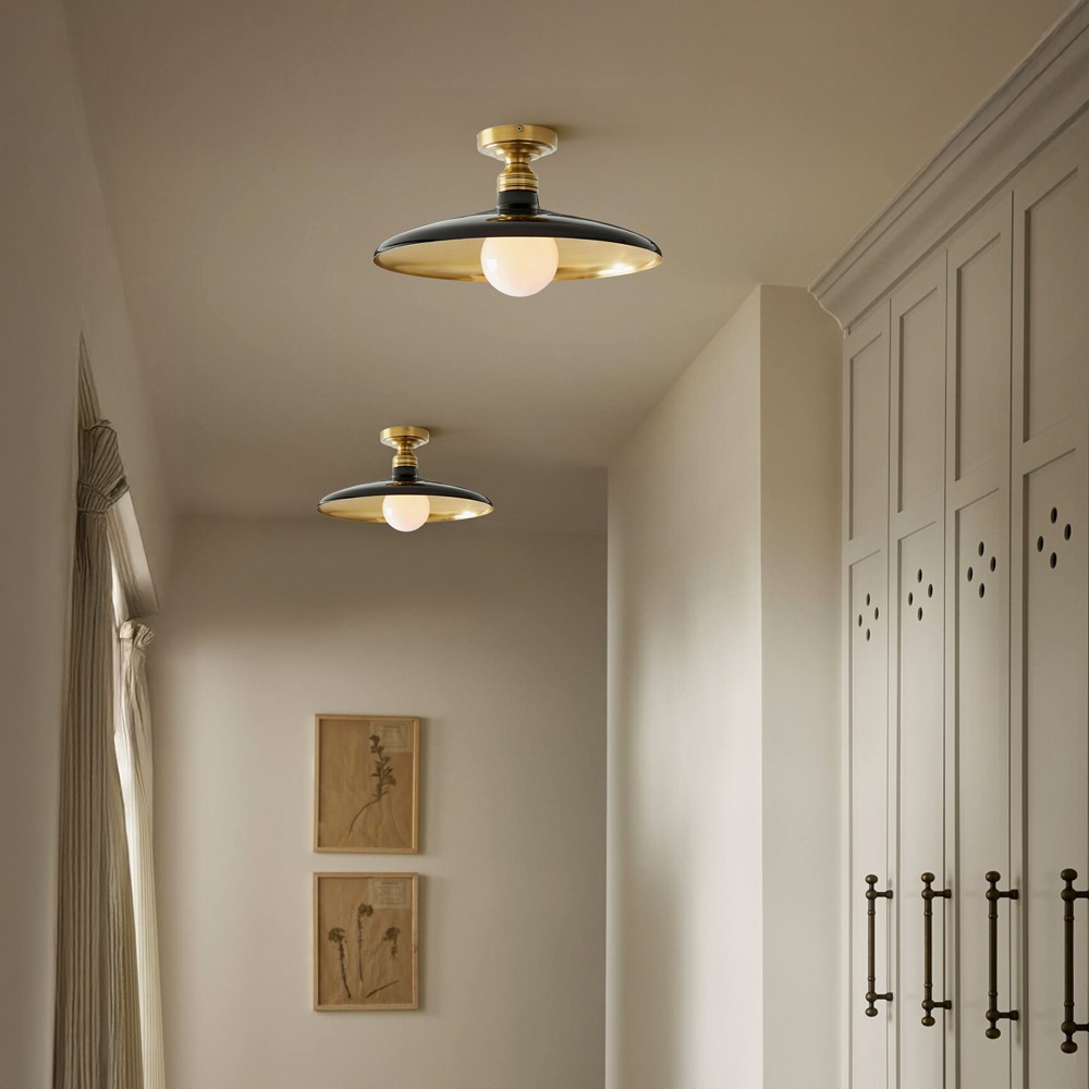 Dulcinea Farmhouse Metal Flush Mount Ceiling Light