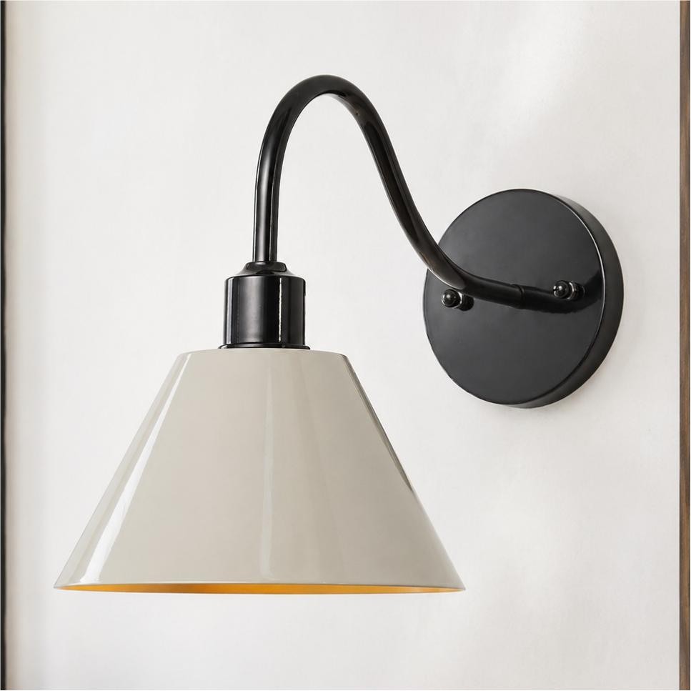 Ferm Minimalist Industrial Tapered Sconce