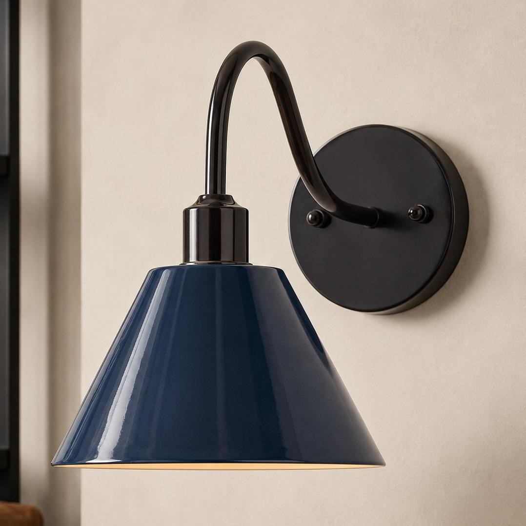 Ferm Minimalist Industrial Tapered Sconce