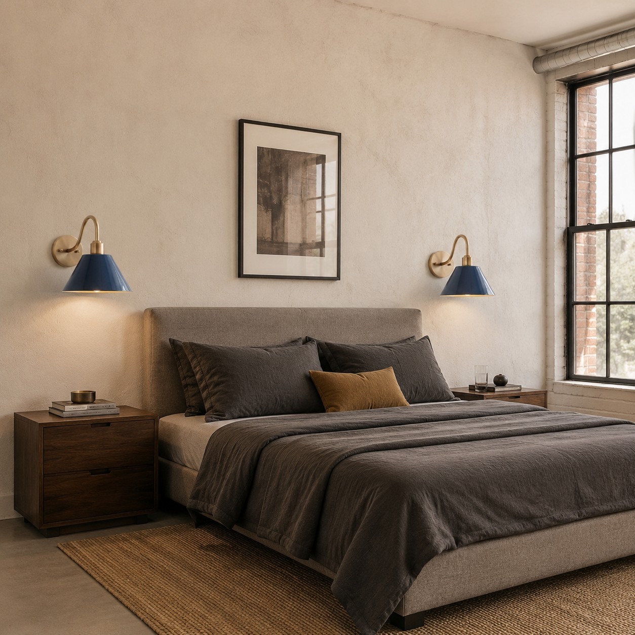 Ferm Minimalist Industrial Tapered Sconce