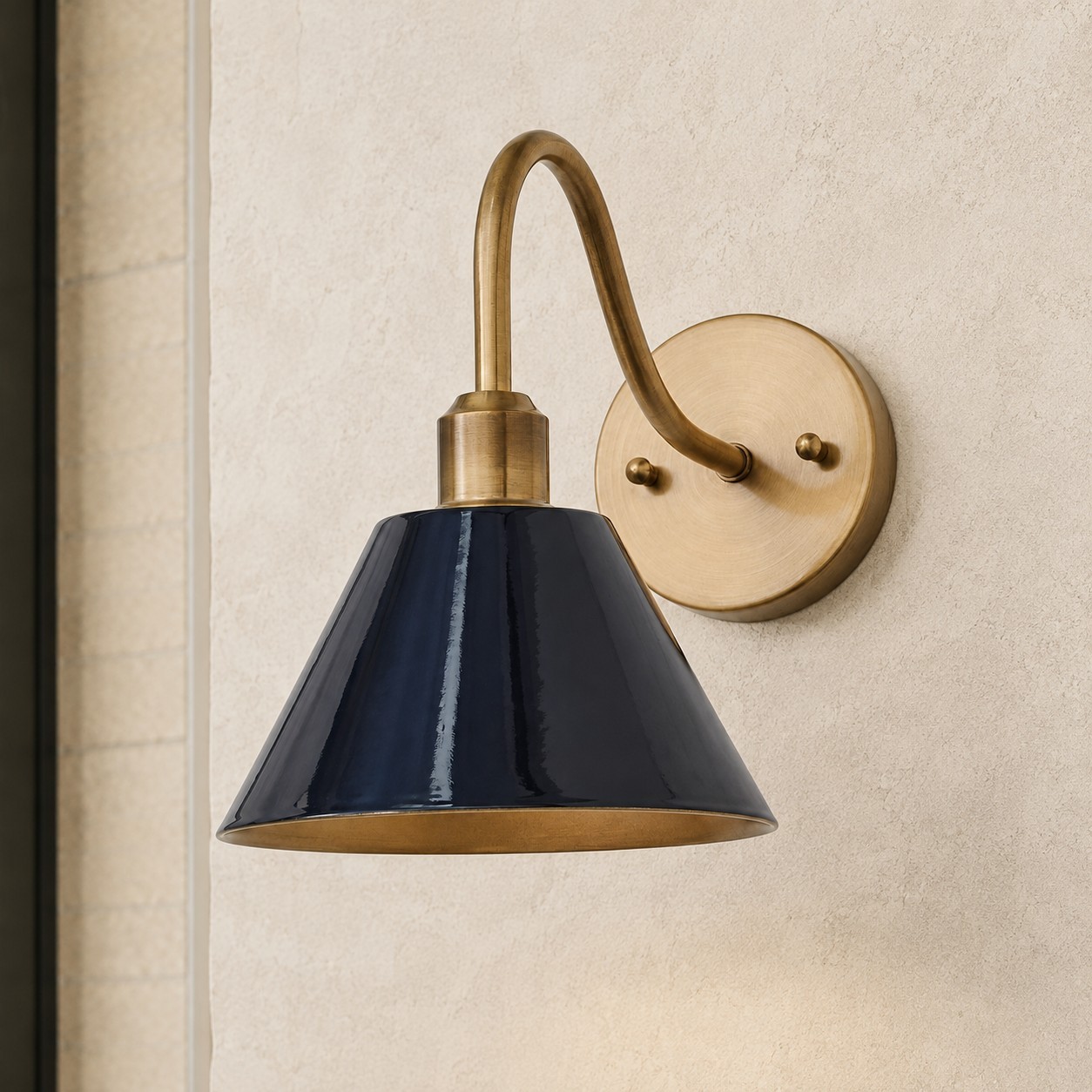 Ferm Minimalist Industrial Tapered Sconce