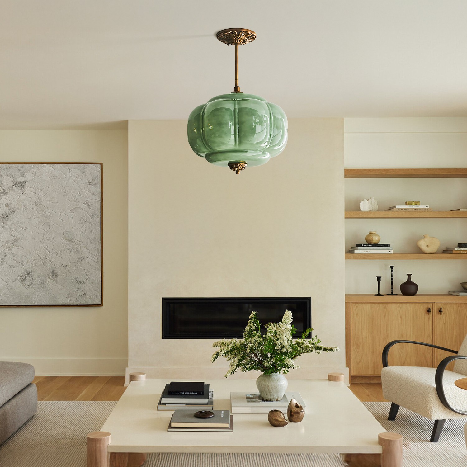 Ozita Retro Semi-Flush Mount Eloise Pendant Light