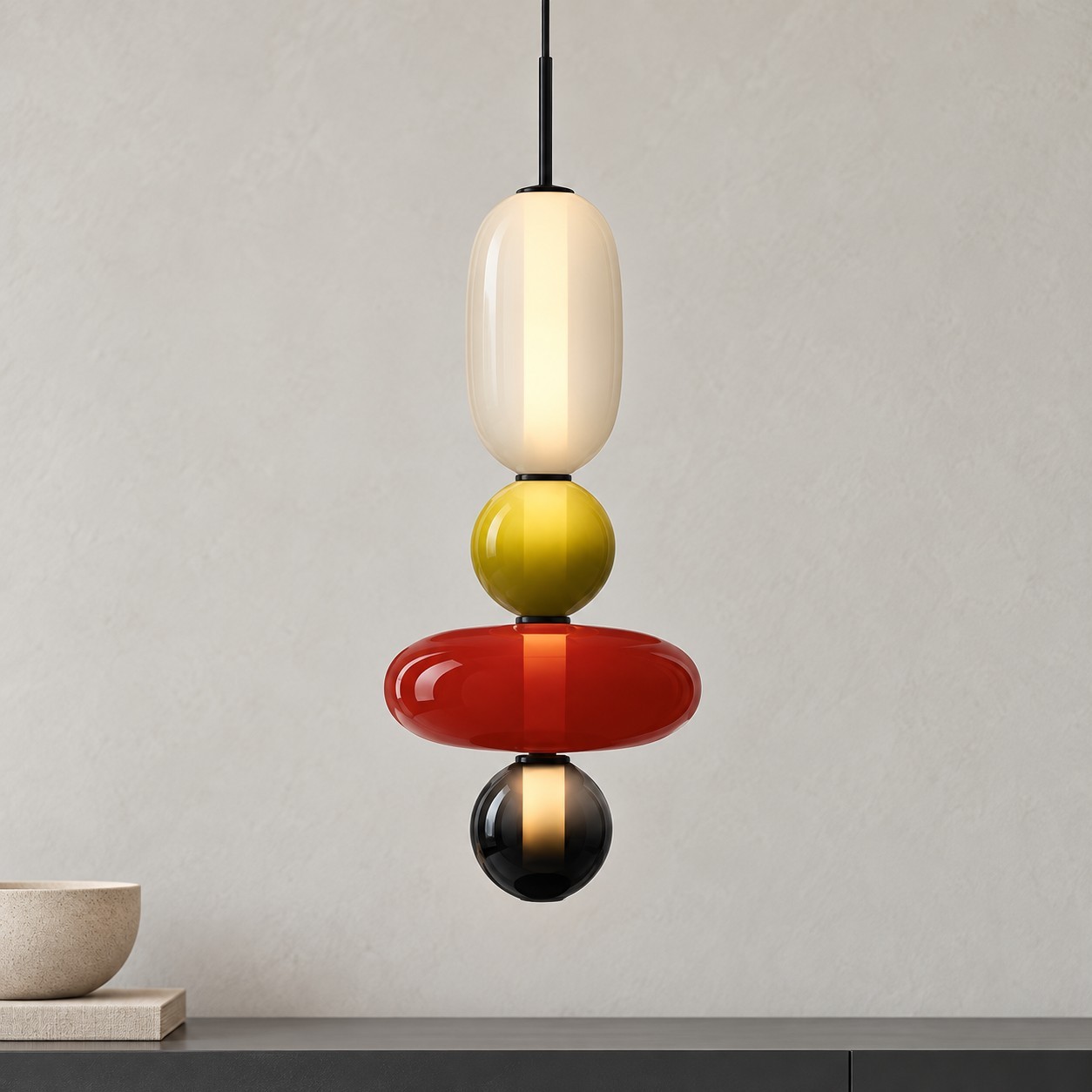 Caterina Modern Colorful Candied Glass Pendant Light