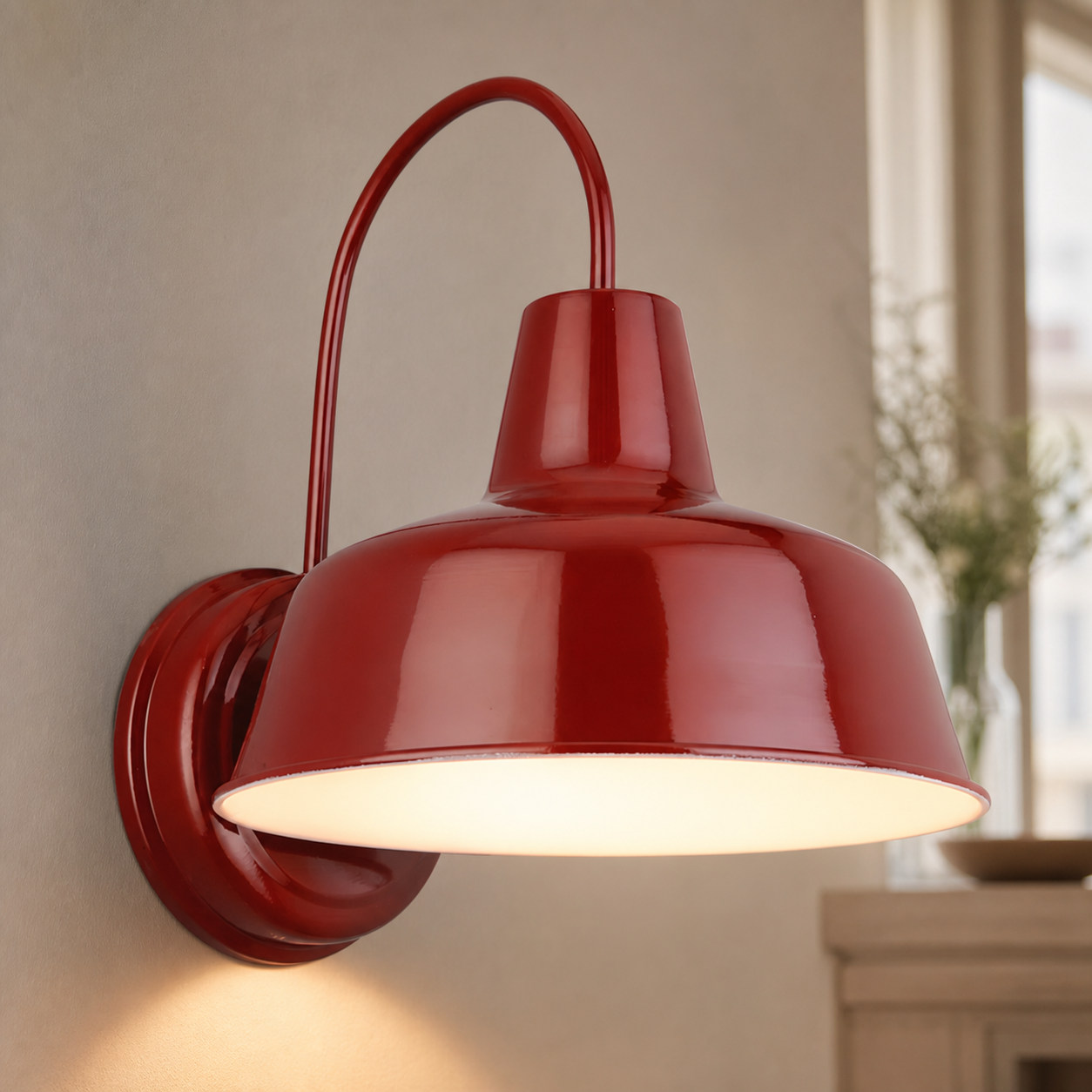 Anders Industrial Metal Dome Wall Sconce