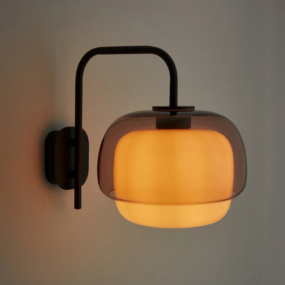 Jovynth Nordic Colorful Double-Layered Glass Wall Sconce