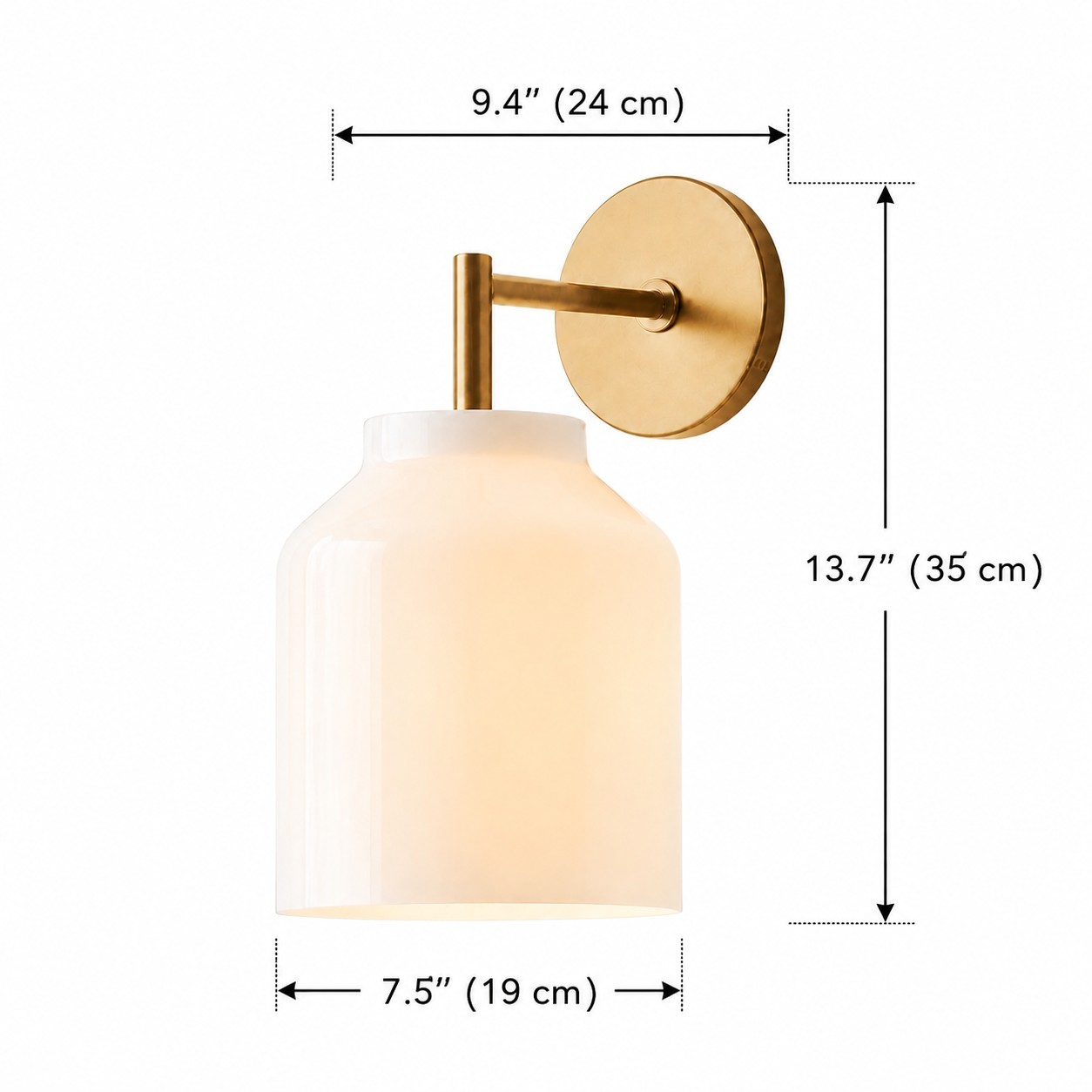 Drilon Nordic Minimalist Morandi Matte Metal Wall Sconce