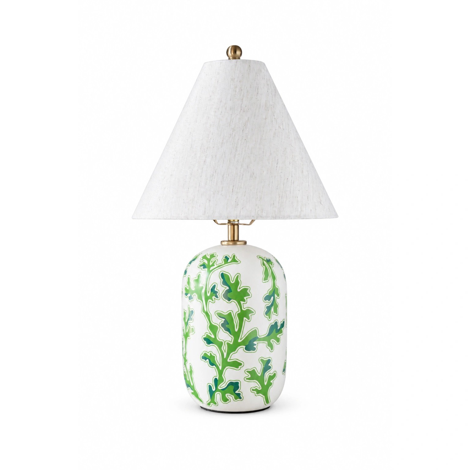Thalira Vintage Ceramic Linen Table Lamp