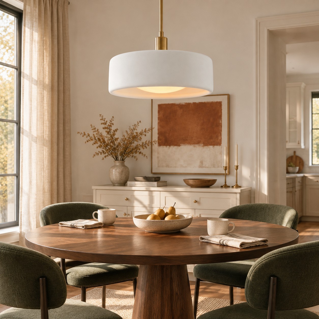 Aura Modern Porcelain Pendant Light