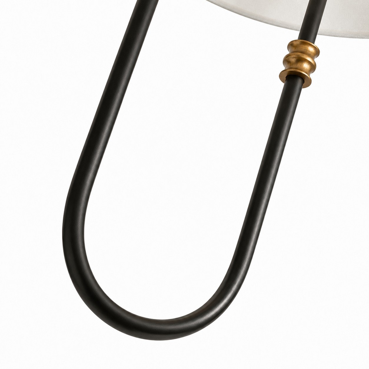 Wren Retro White Fabric Swan Neck Sconce