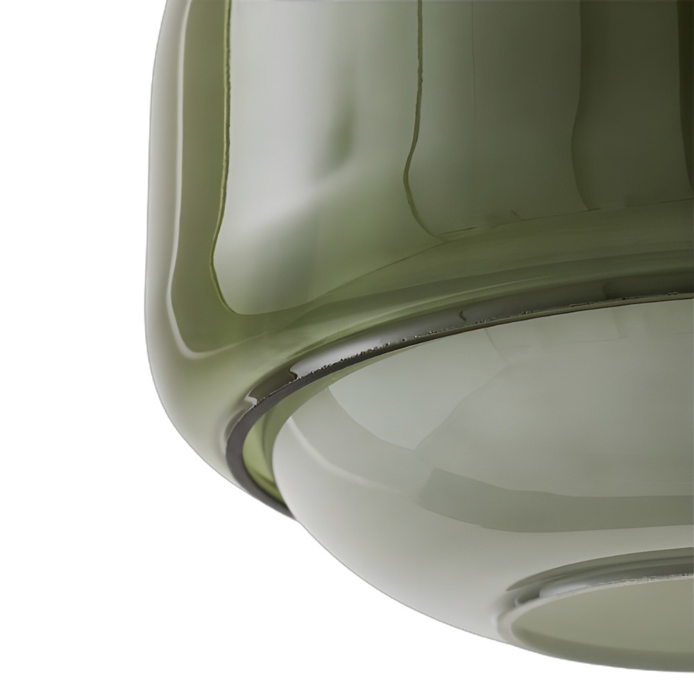 Vexlynn Scandinavian Round Dual-Layer Tinted Glass Pendant Light
