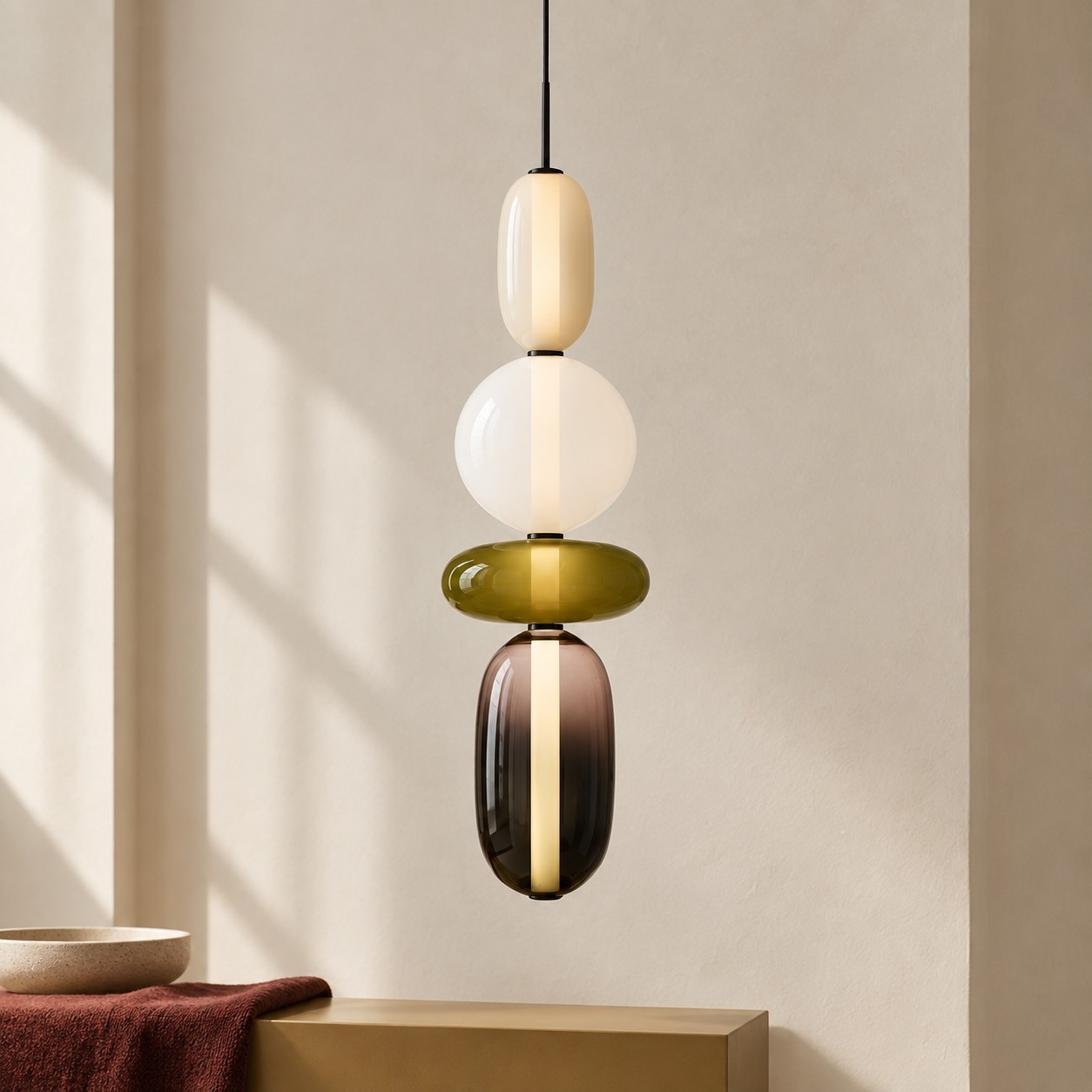 Caterina Modern Colorful Candied Glass Pendant Light