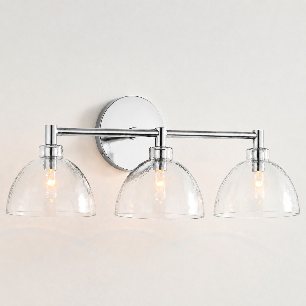 Keen Farmhouse Cooper Recycled Glass Dome Sconce