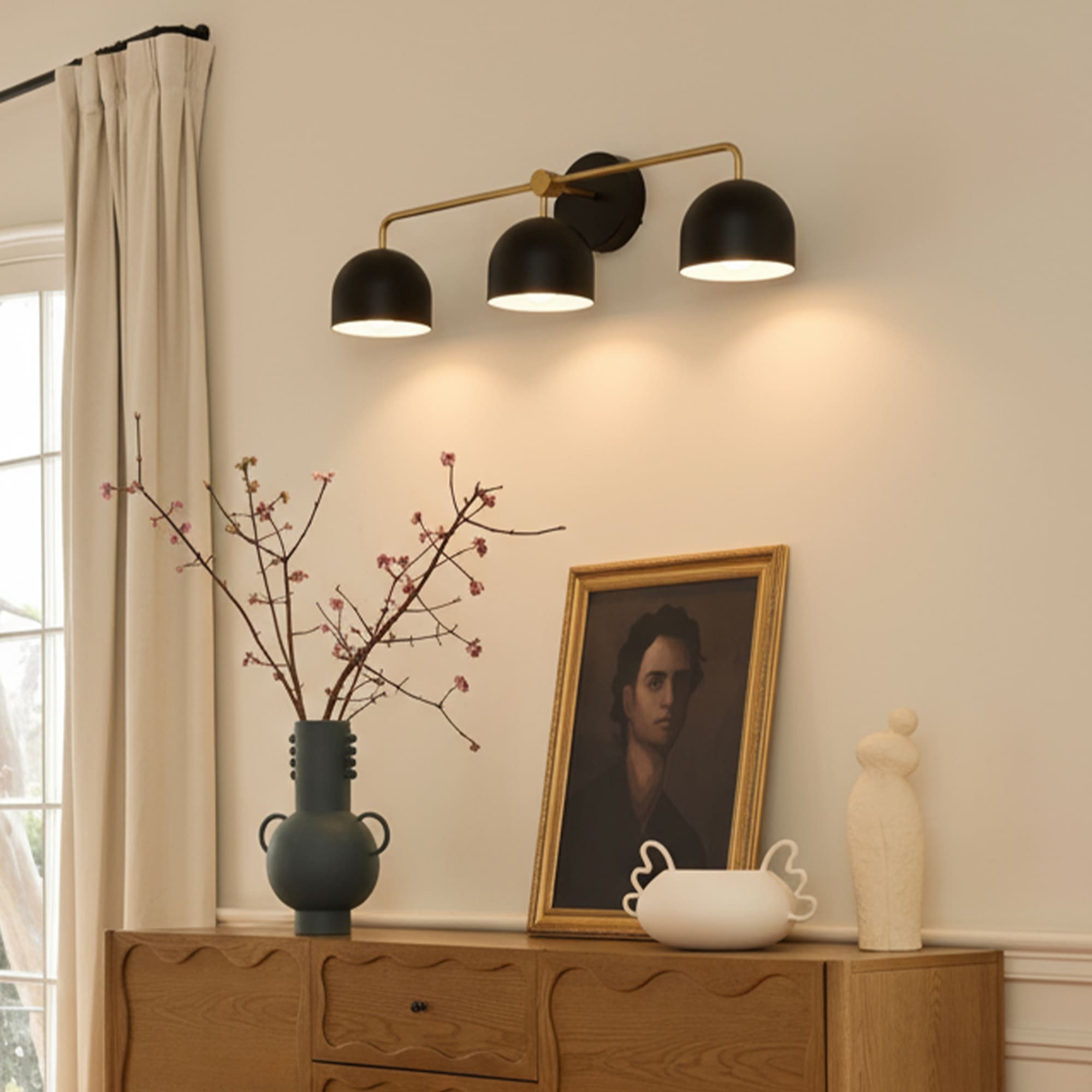Astair Nordic Metal Multicolored Vanity Sconce