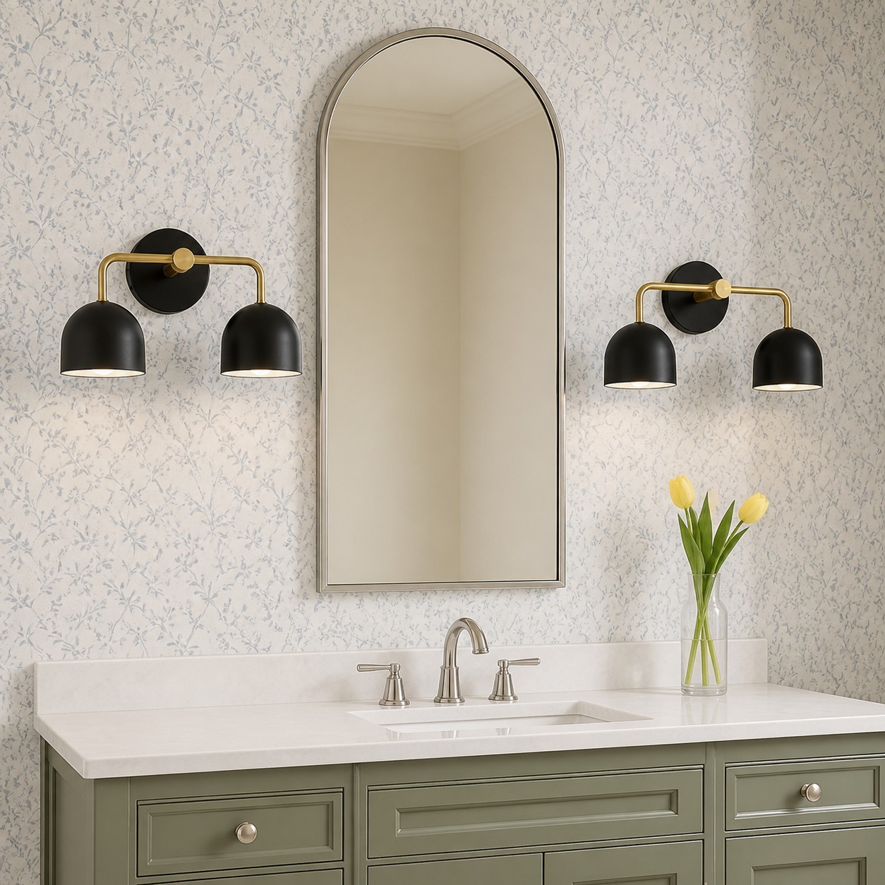 Astair Nordic Metal Multicolored Vanity Sconce