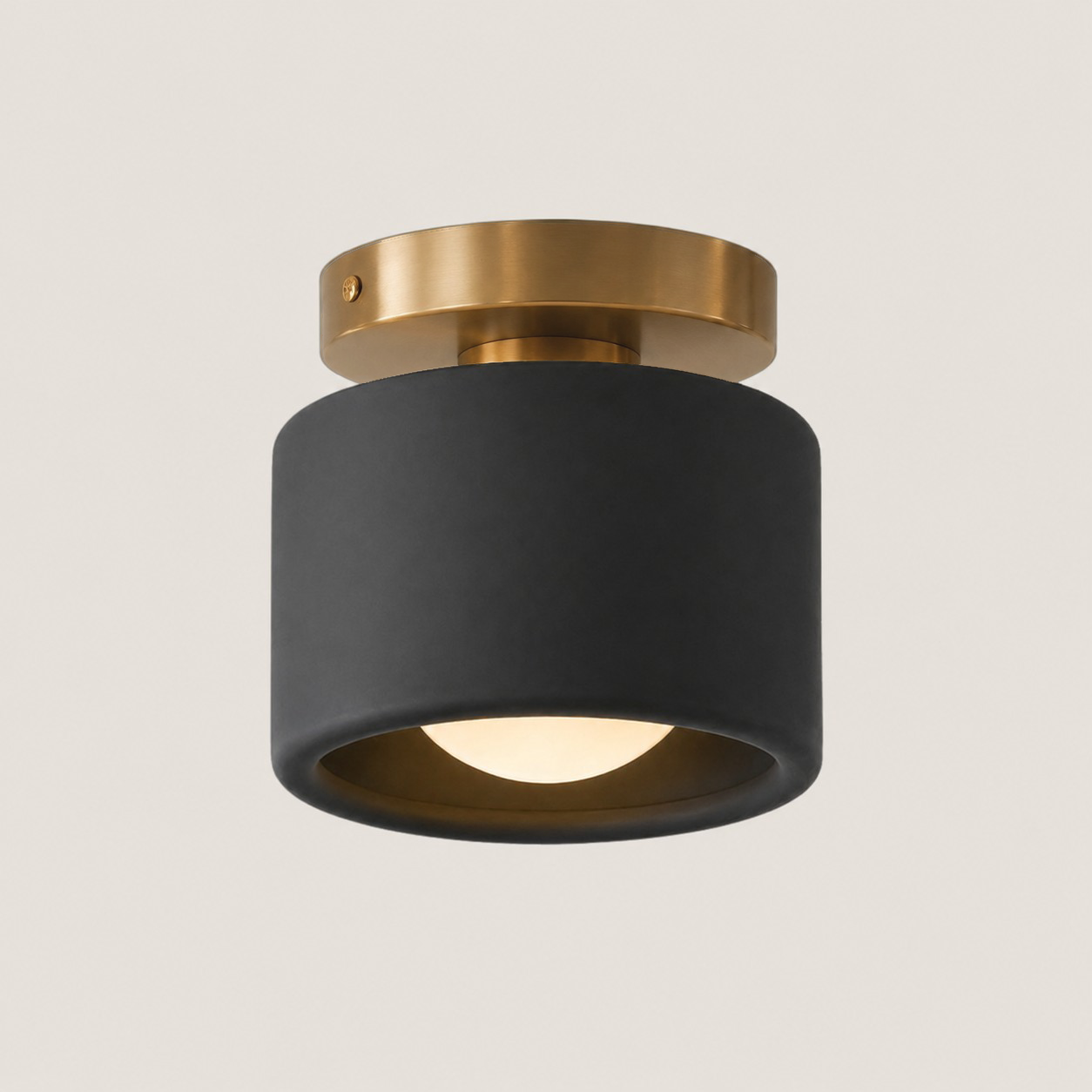 Aura Modern Porcelain Flush Mount Ceiling Light