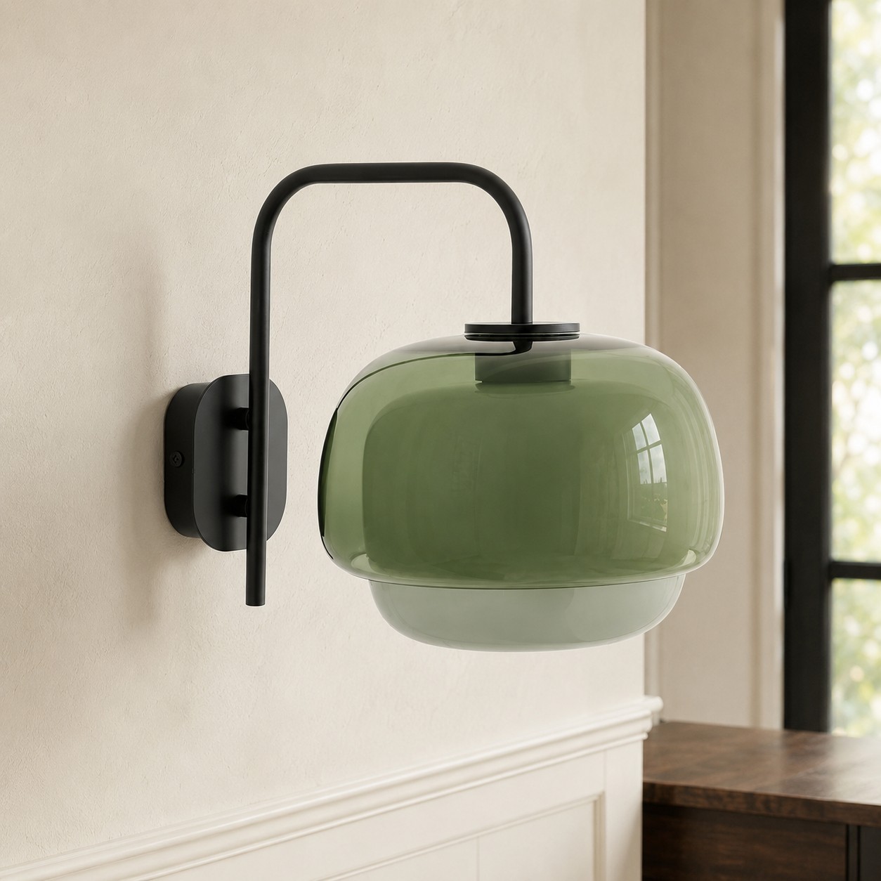 Jovynth Nordic Colorful Double-Layered Glass Wall Sconce