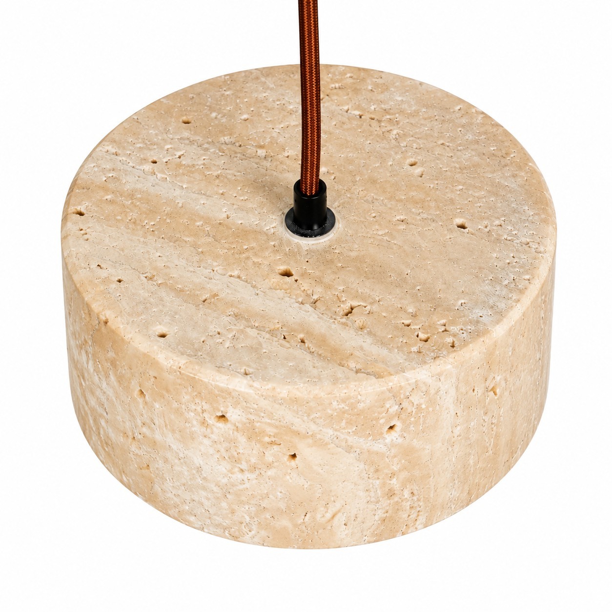Gilbert Modern Shatter-Resistant Travertine-Look Linear Pendant Light