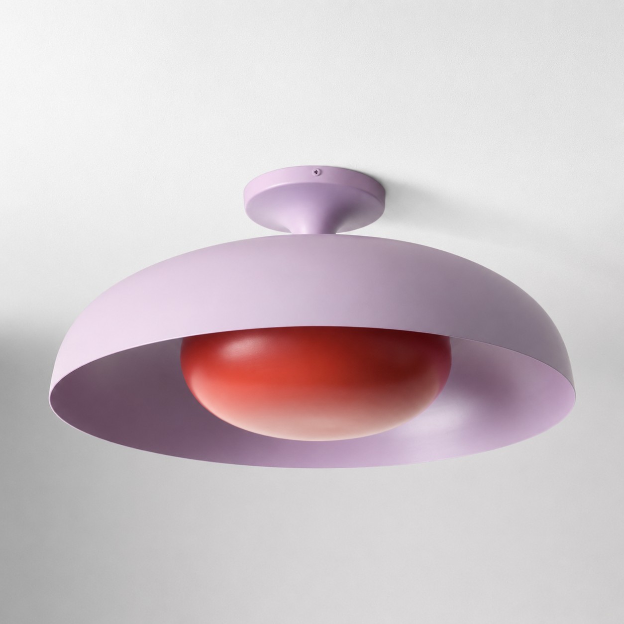 ‎Angelica Modern Yellow Metal Round Ceiling Light