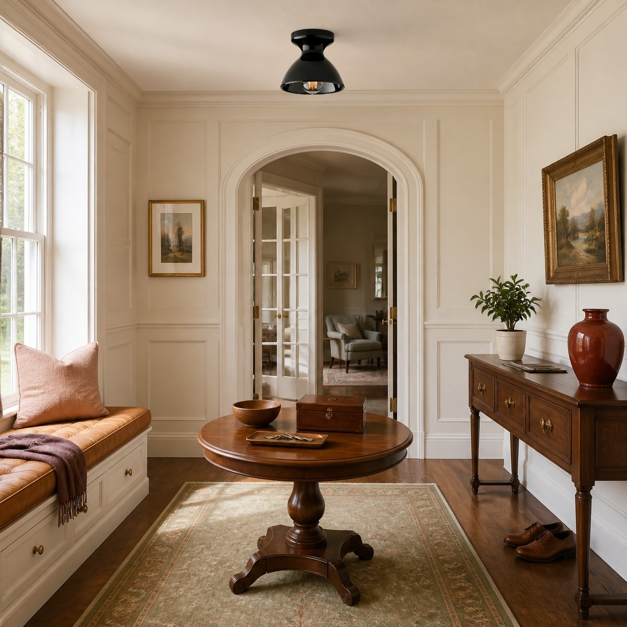 Lunavel Modern Ceramic Mount Ceiling Light Fixture