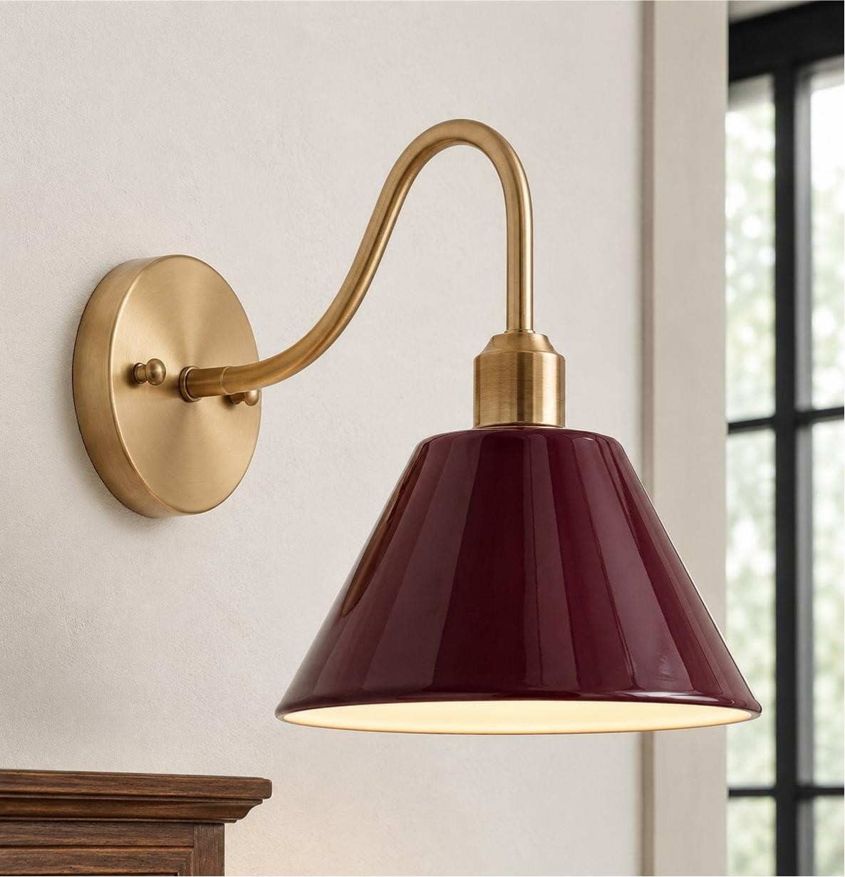Ferm Minimalist Industrial Tapered Sconce