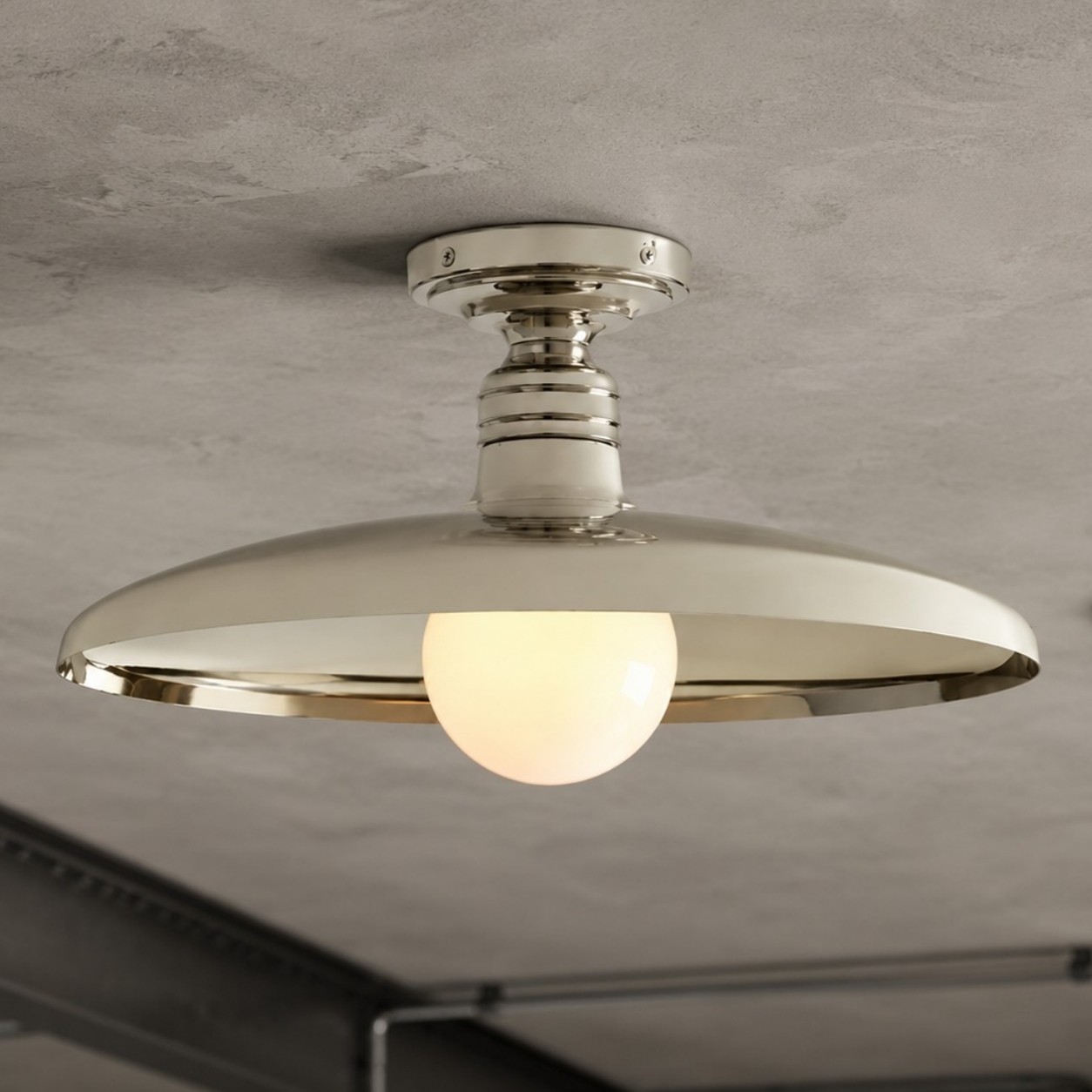 Dulcinea Farmhouse Metal Flush Mount Ceiling Light
