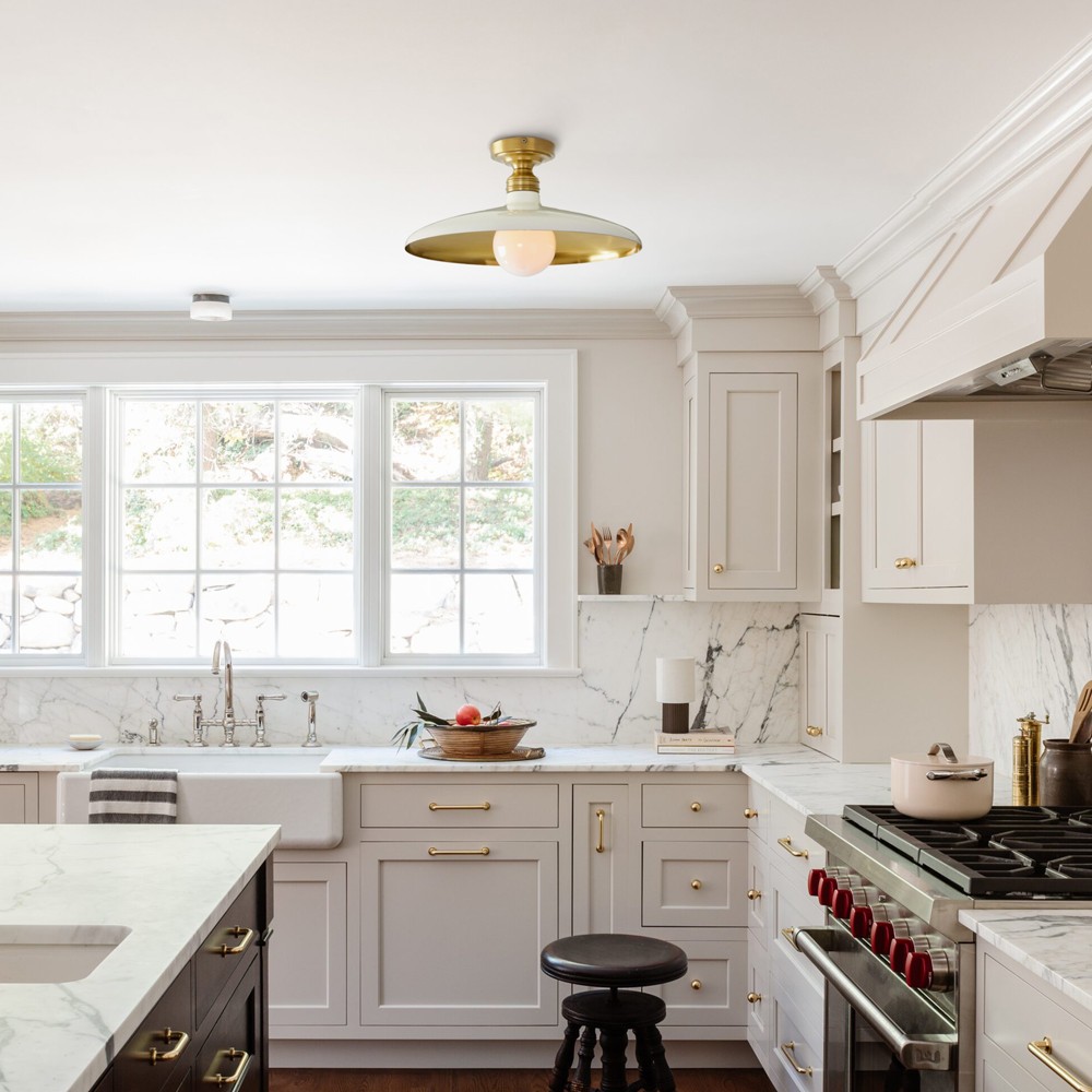 Dulcinea Farmhouse Metal Flush Mount Ceiling Light