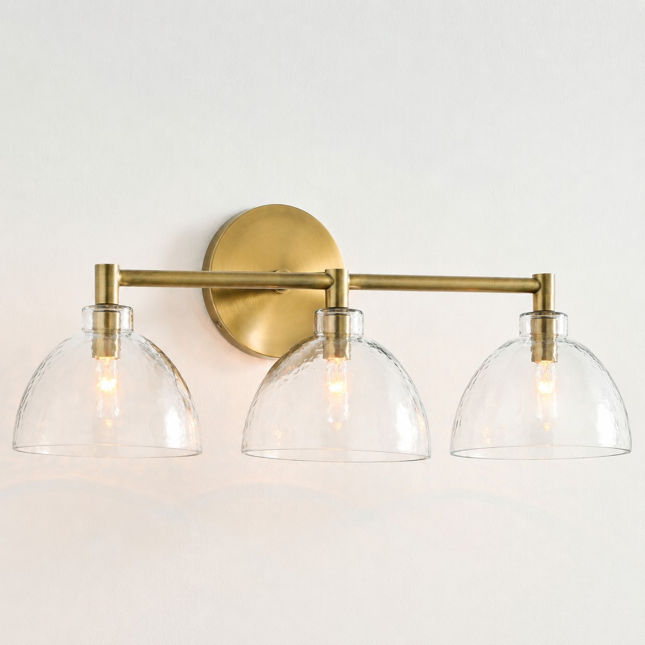 Keen Farmhouse Cooper Recycled Glass Dome Sconce