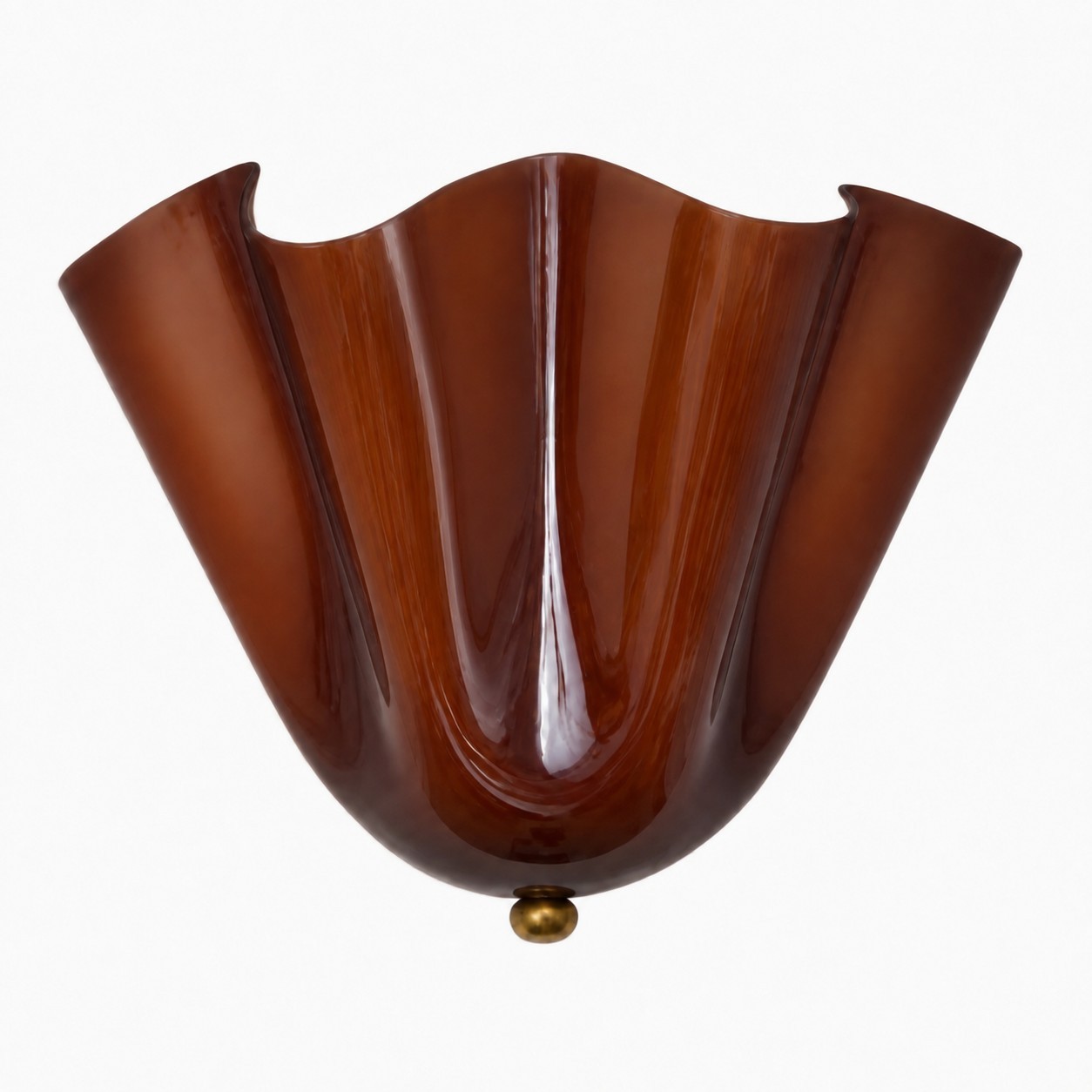 Kyrintha Mid-Century Skirt Shell Glass Fazzo Petalia Wall Sconce