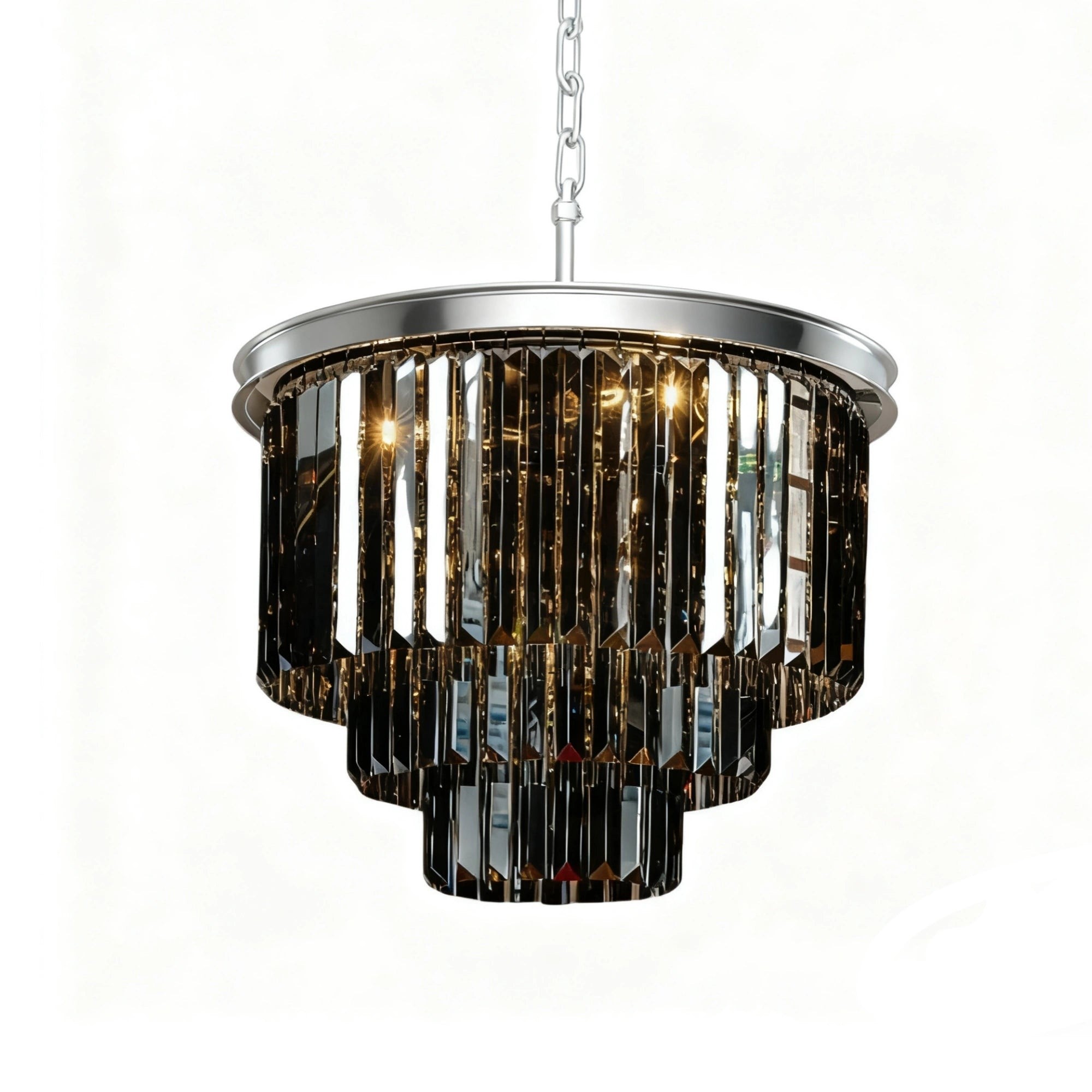 Guinevere Vintage Luxury Tiered Round Crystal Chandelier