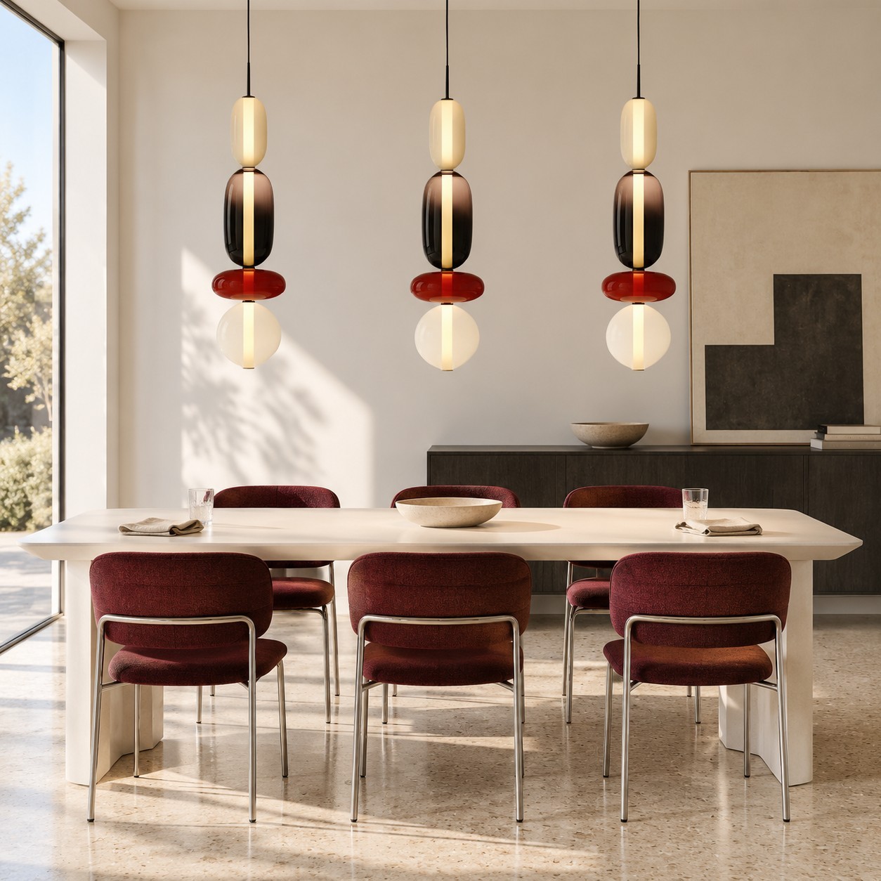 Caterina Modern Colorful Candied Glass Pendant Light