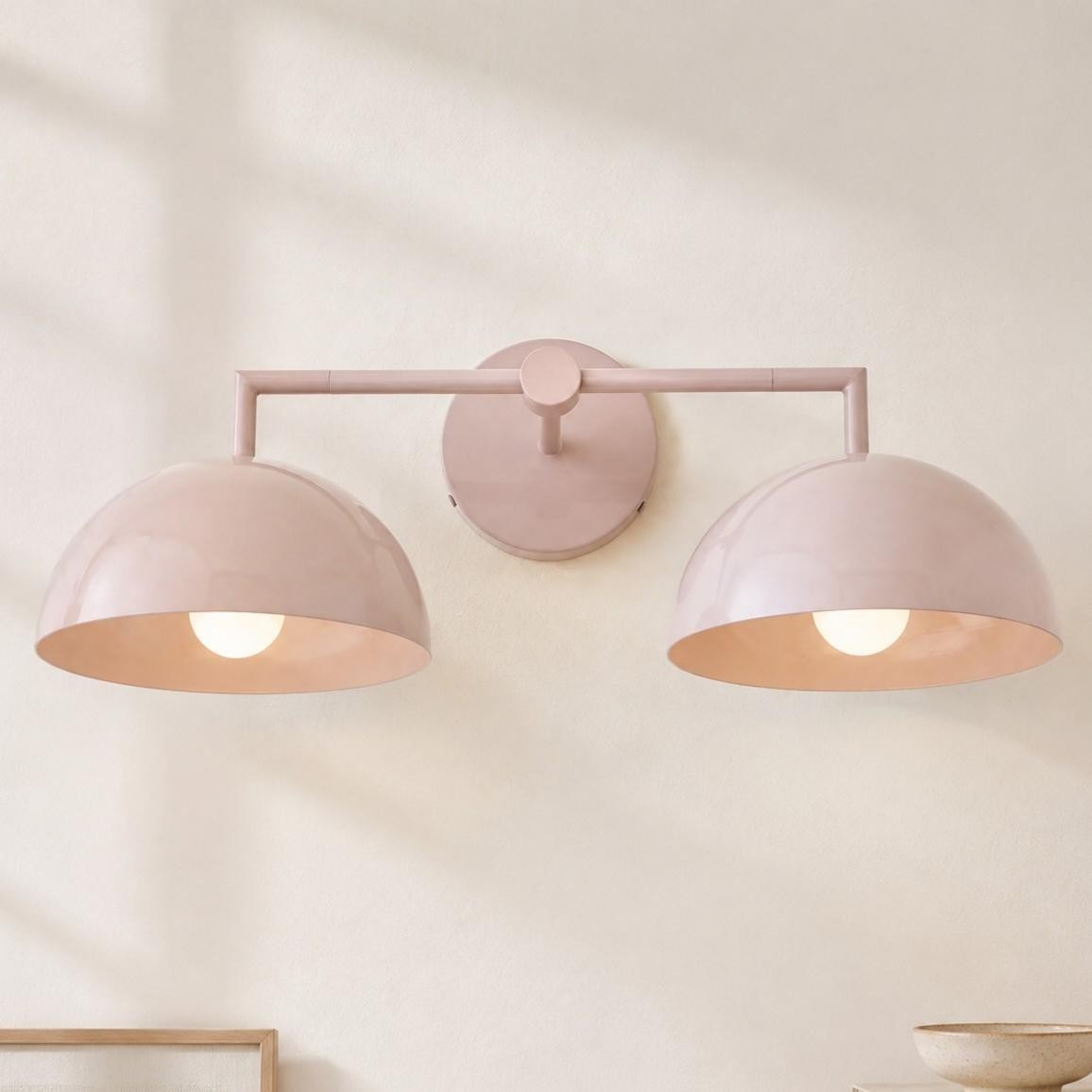 Burton Modern Nordic Morandi 2-Light Metal Wall Light