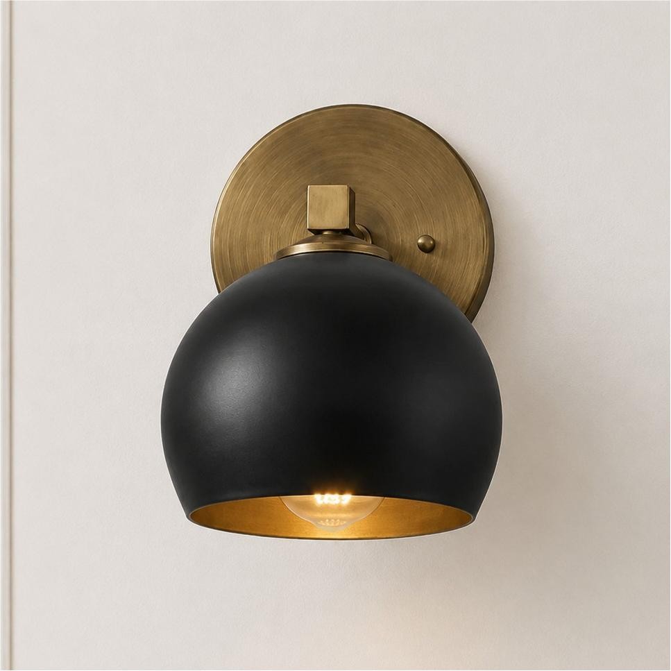 Conrad Vintage 3 Light Bellflower Glass Wall Sconce